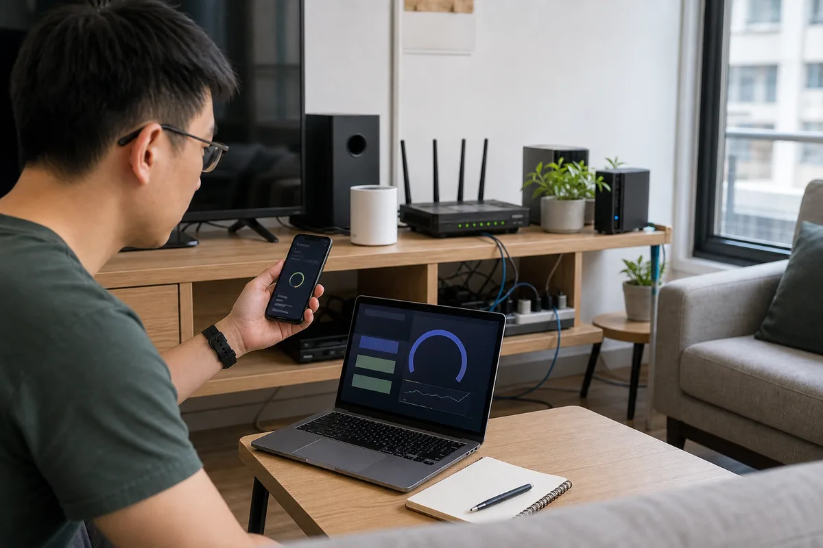 家裡 Wi-Fi 很慢怎麼辦 2026｜路由器擺位、Mesh、弱電箱與網速檢查表
