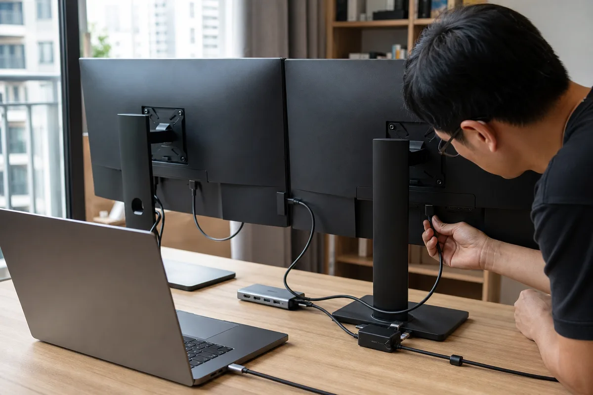 USB-C 螢幕串接怎麼做 2026｜MST、Thunderbolt、Mac/Windows 限制與避坑