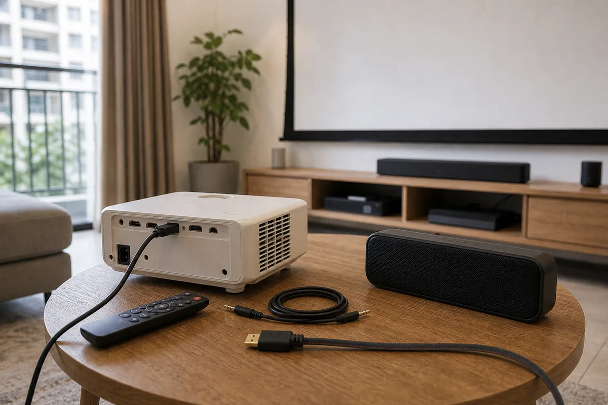 投影機喇叭沒聲音怎麼辦 2026｜HDMI、藍牙、音訊輸出、ARC、外接喇叭與設定