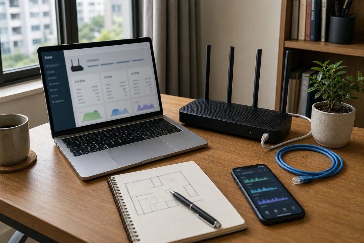 Wi-Fi 頻道怎麼選 2026｜2.4GHz、5GHz、6GHz、DFS 與 Mesh 干擾